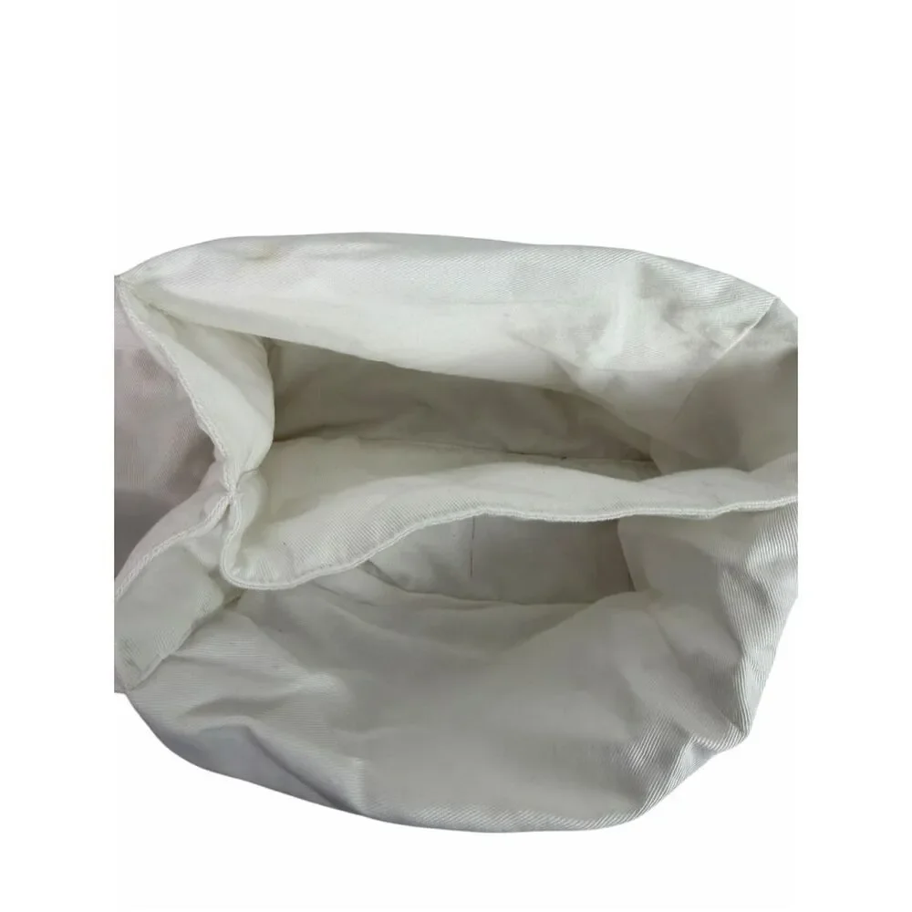 Pottery Barn Kids Cotton White Purple Harper Basket Liner with Dividers